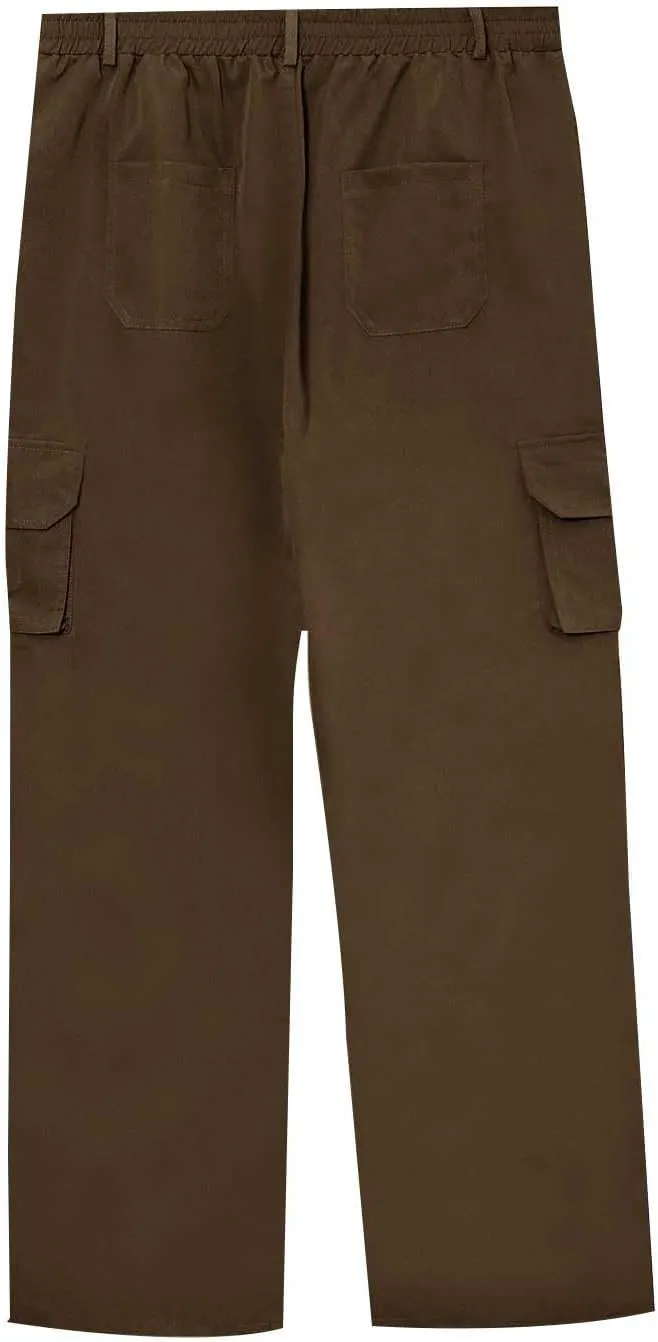 Mens Cargo Work Pants Relaxed Fit Stretch Outdoor Hiking Pants Waterproof Ripstop Camo Tactical Pants Multi Pockets