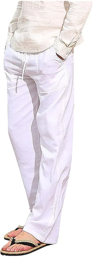 Mens Casual Cargo Pants Elastic Waist Stretch Drawstring Relaxed Fit Tactical Work Joggers Pants, S-5XL