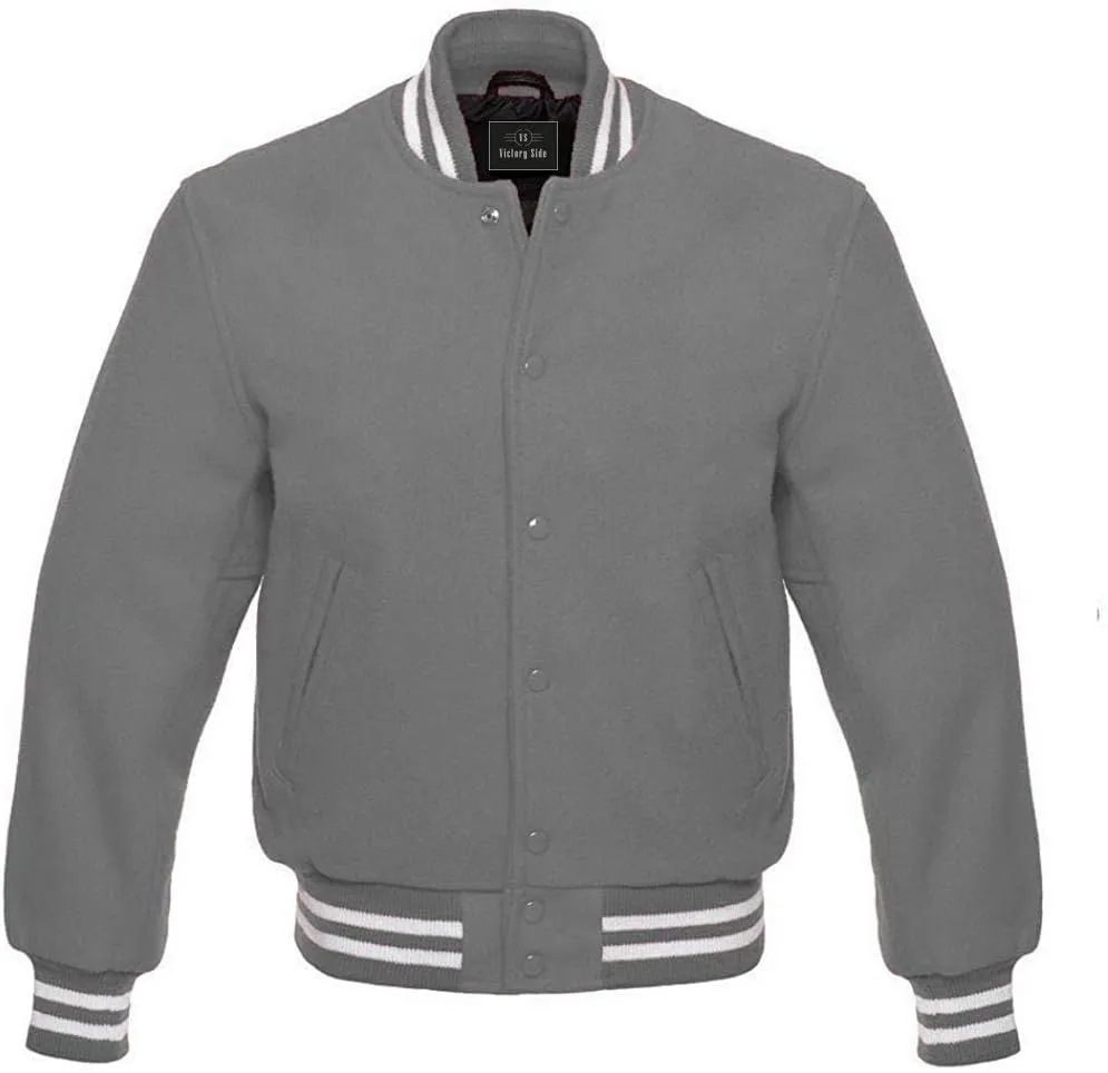 Men's Classic All Wool Varsity Jacket Baseball Style Premium Quality Winter Jacket