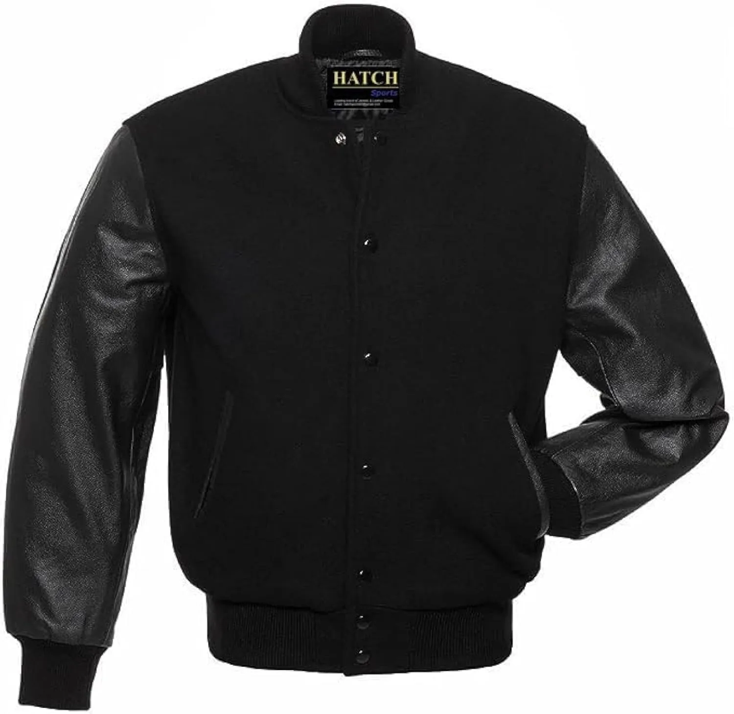 Men's Classic Varsity Letterman Jackets Genuine Leather Sleeve | Wool Blend Baseball College Jacket