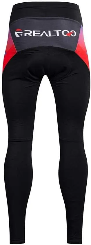 Men's Cycling Jersey Set Long Sleeve Full Zipper Quick-Dry Bike Shirt 3D Padded Cycling Tights Pants