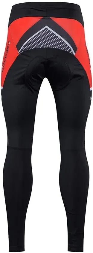Men's Cycling Jersey Set Long Sleeve Full Zipper Quick-Dry Bike Shirt 3D Padded Cycling Tights Pants