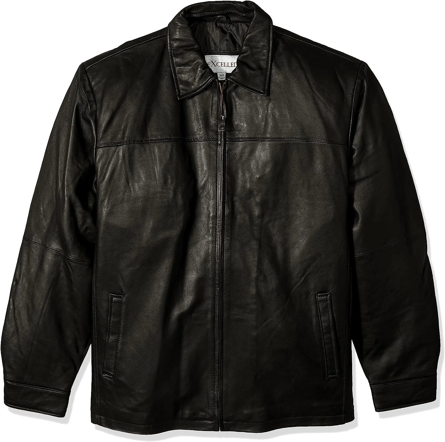 Mens Genuine Black/Brown Hooded Bomber Leather Jacket Real Lambskin Waxed with Removable Hood