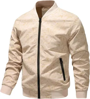 Men's Lightweight Jackets Fashion Wind Breaker Jackets Mens Casual Mens Bomber Jacket Zip Up Jacket for Men