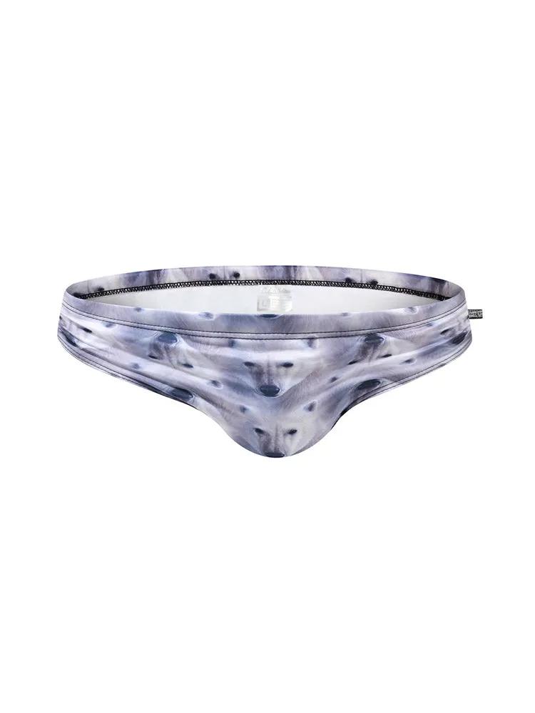 Men's Low-Rise Stylish Print Swim Briefs