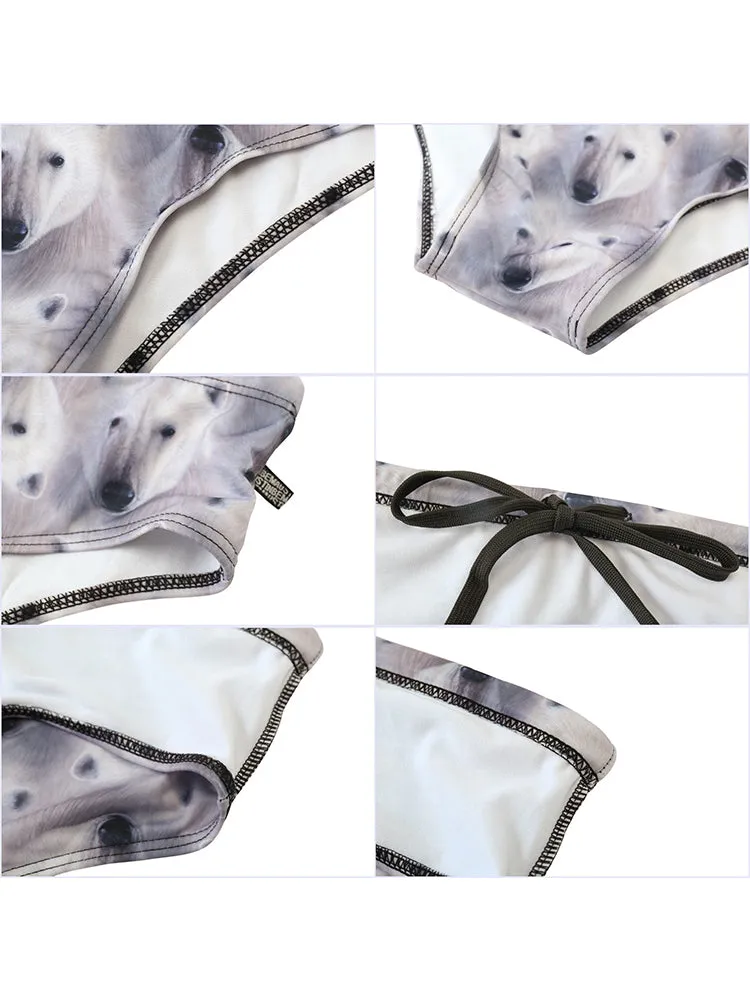 Men's Low-Rise Stylish Print Swim Briefs