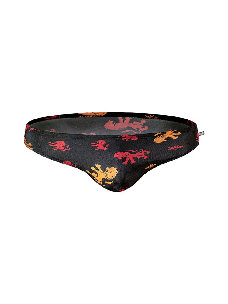 Men's Low-Rise Stylish Print Swim Briefs