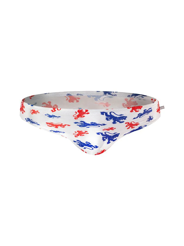 Men's Low-Rise Stylish Print Swim Briefs