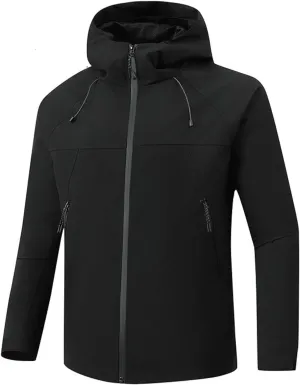 Men's Raincoat Outdoor Climbing Jacket Riding Trench Coat Windproof Lightweight Hardshell Jacket