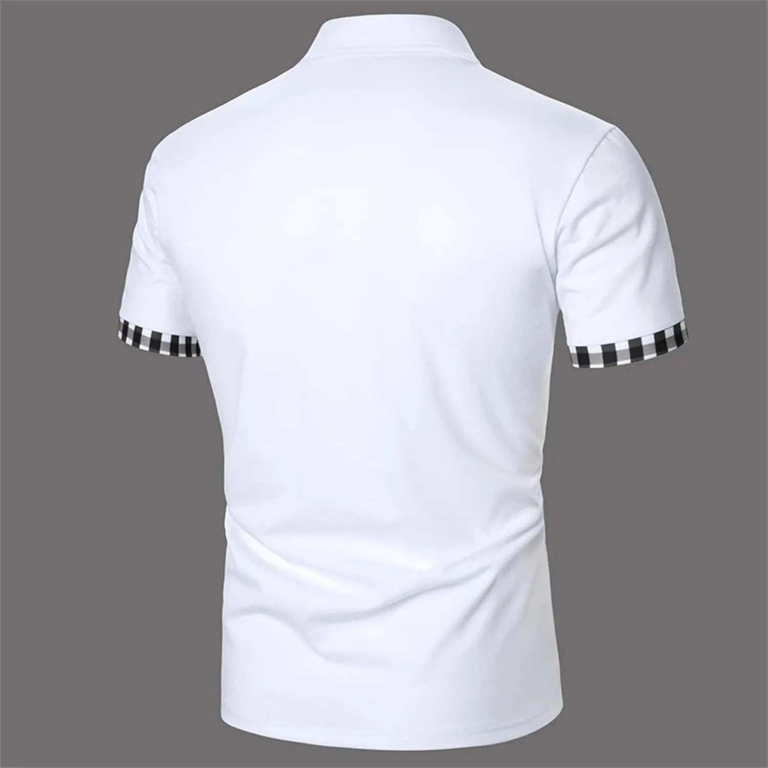 Mens Short Sleeve Henley Polo Shirts Cotton Casual Work Office Work T-Shirt Slim Fit Gym Fitness Muscle Basic Tees
