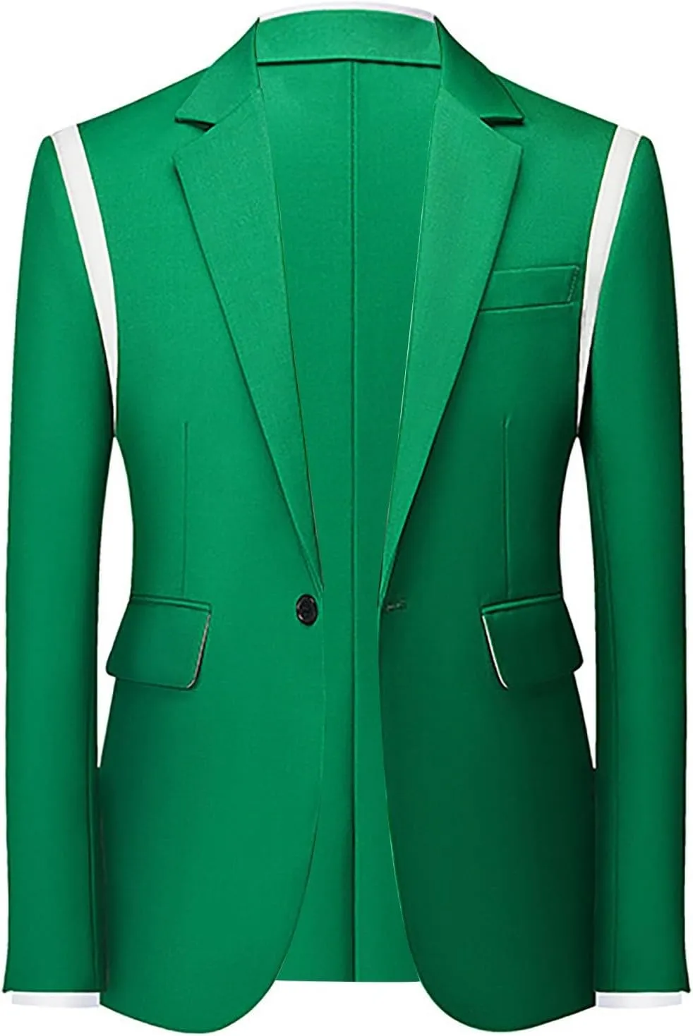 Mens Slim Fit Suit Jackets One Button Dress Suit Jacket for Party Dinner Wedding Business Formal Coats with Pockets