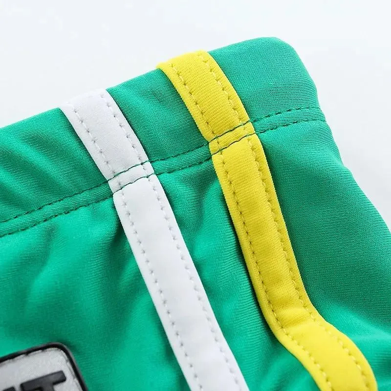 Mens Spell Color Drawstring Swim Briefs