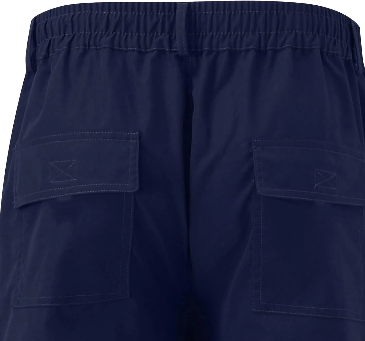 Men's Straight Leg Cargo Pants with Multi Pockets Summer Elastic Waist Relaxed Fit Outdoor Pant Athletic Workout Gym Outfits