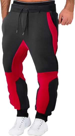Mens Sweatpants Cargo with Pockets for Workout Jogging Running Men's Heavyweight Sweatpants Fleece Lined with Pockets