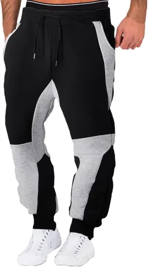 Mens Sweatpants Cargo with Pockets for Workout Jogging Running Men's Heavyweight Sweatpants Fleece Lined with Pockets