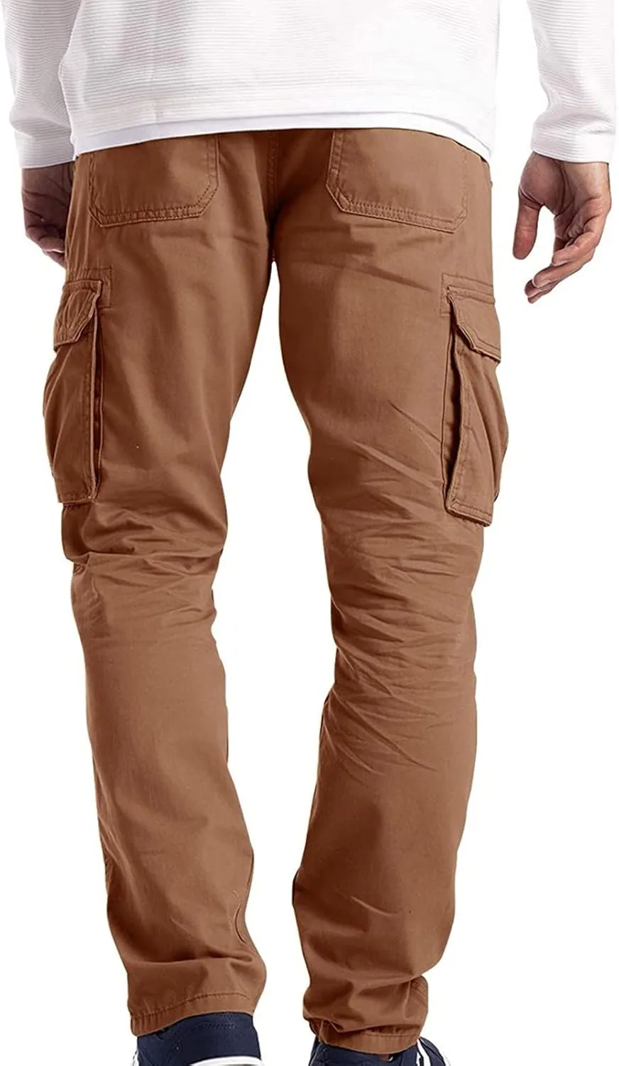 Mens Sweatpants Cargo Workout Pants for Running Sweatpants Hiking Casual Cotton Chinos Cargo Pants Drawstring Joggers