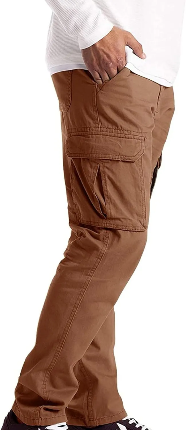 Mens Sweatpants Cargo Workout Pants for Running Sweatpants Hiking Casual Cotton Chinos Cargo Pants Drawstring Joggers