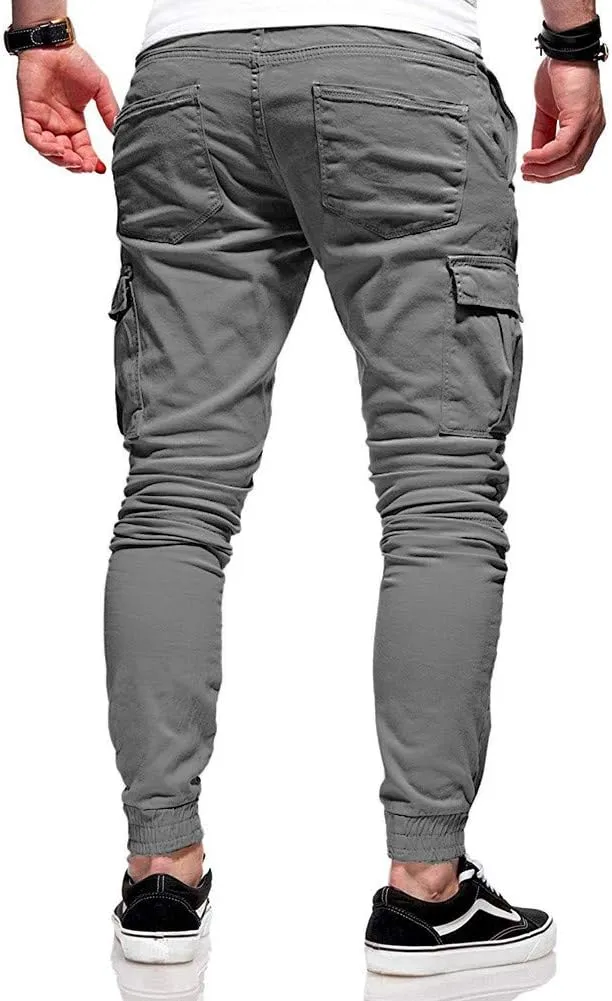 Mens Sweatpants Heavyweight Baggy Athletic Hiking Joggers Relaxed Fit Work Cargo Pants for Men Big and Tall Trousers