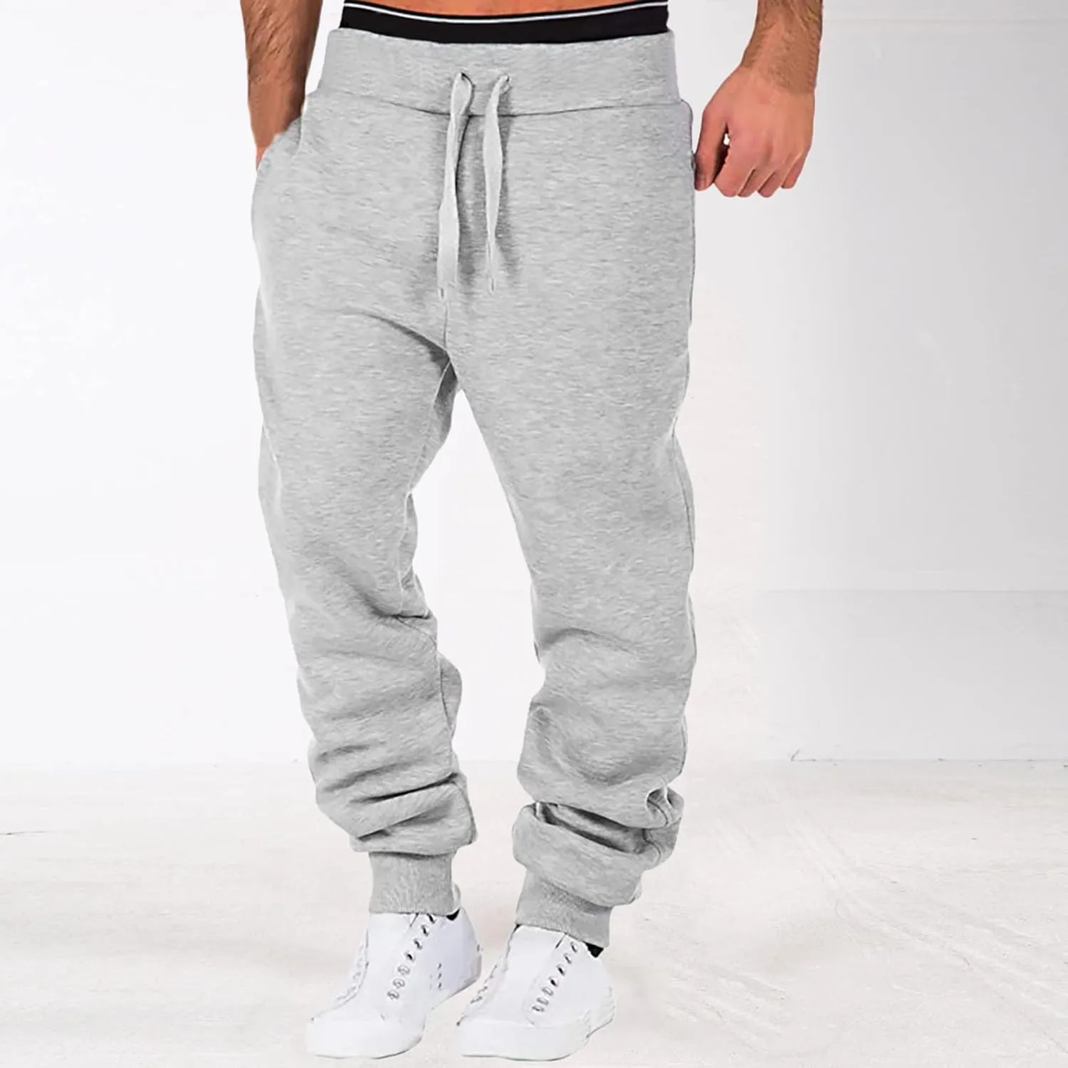 Mens Sweatpants with Pockets Joggers Pants Warm Athletic Track Pants with Pockets Men's Graphic Sweatpants Athletic