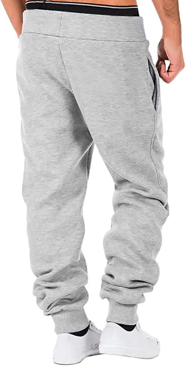 Mens Sweatpants with Pockets Joggers Pants Warm Athletic Track Pants with Pockets Men's Graphic Sweatpants Athletic