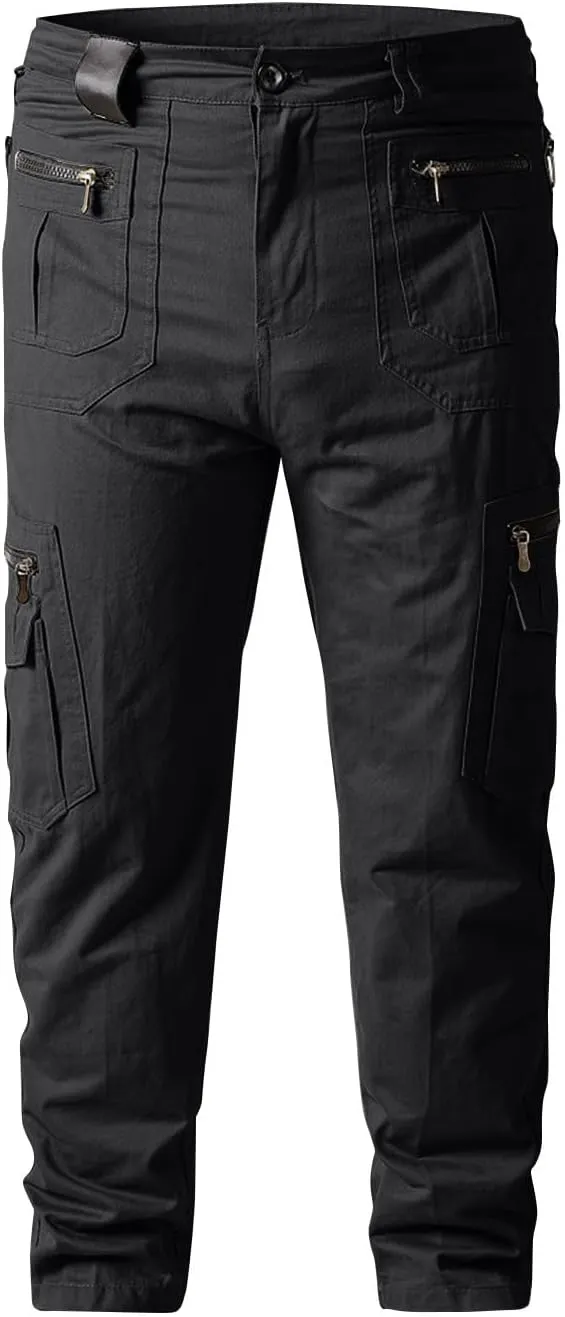 Mens Tactical Pants Cargo Waterproof Stretch Pant Camo Construction Relaxed Fit Pants with Pockets