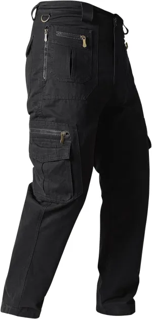 Mens Tactical Pants Cargo Waterproof Stretch Pant Camo Construction Relaxed Fit Pants with Pockets