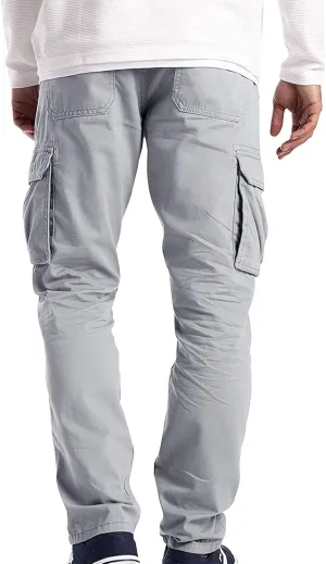 Mens Thin Work Pants Cargo Wear Work 6 Trousers Cargo Combat Pocket Full Men's Kitchen Work Pants for Men