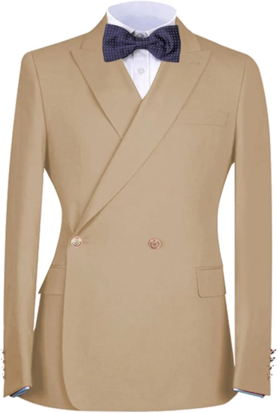 Mens Tuxedo Jackets Slim Fit Suit Blazer for Men Double Breasted Homecoming Prom Suit Separate Blazer