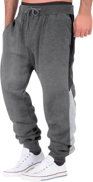Mens Workout Cargo Sweatpants & Tall Elastic Drawstring Sweatpants for Men with Pockets for Workout Jogging Running