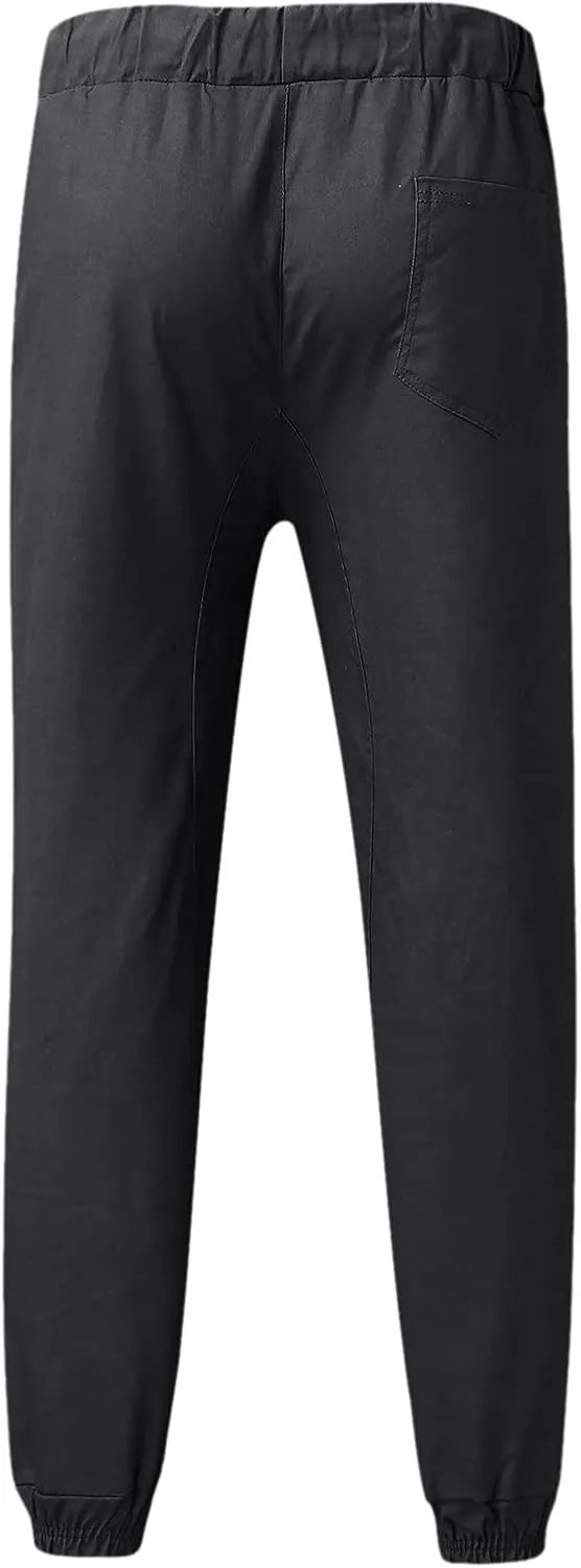 Mens Workout Cargo Sweatpants Elastic Waist Letter Graphic Street Cargo Pants Casual Joggers Pants Sweatpants Cargo