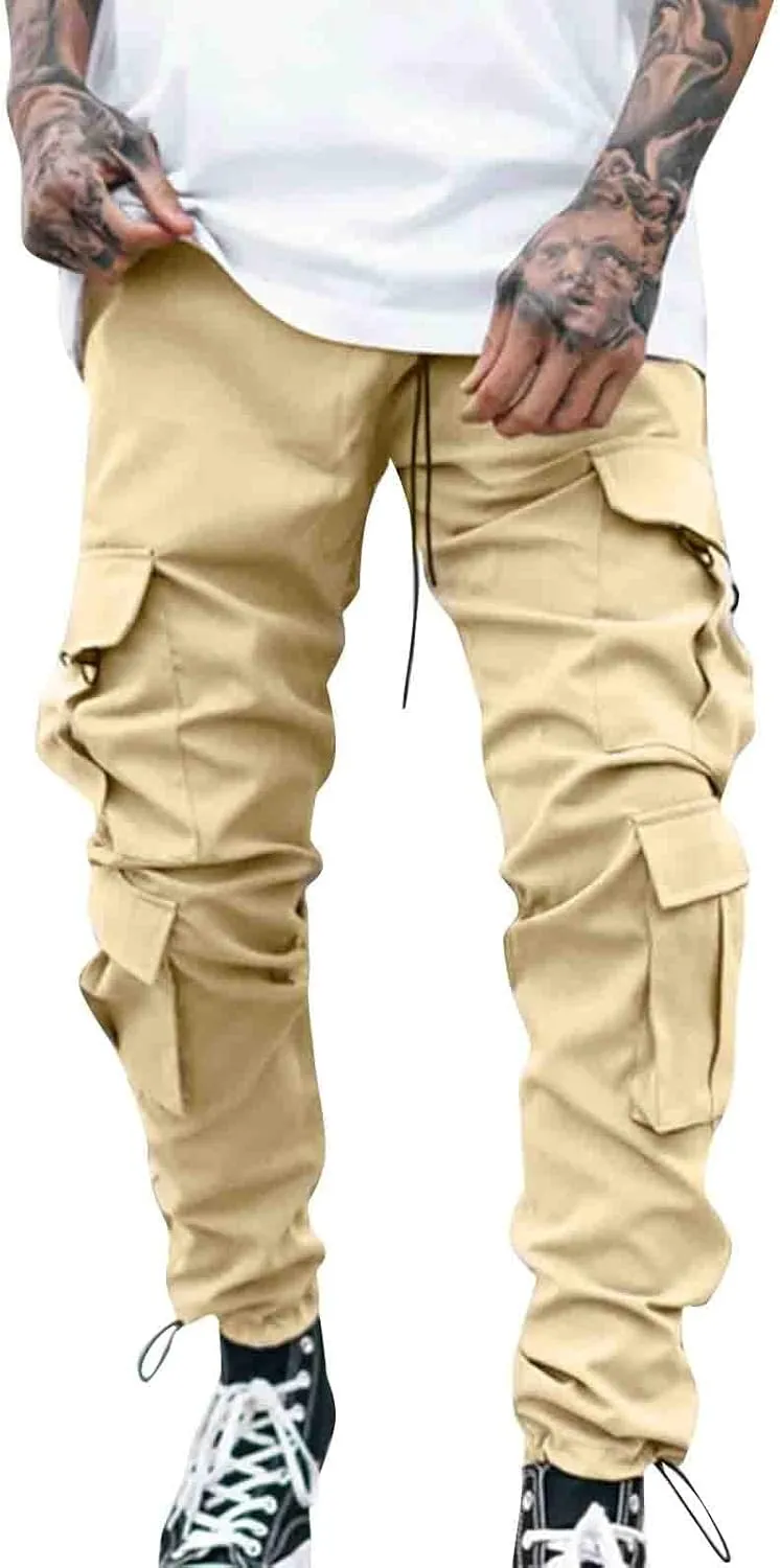 Mens Workout Cargo Sweatpants Pants Thermal Hiking Pants Men's Cargo Pants Lightweight Mens Work Pants Hiking Ripstop