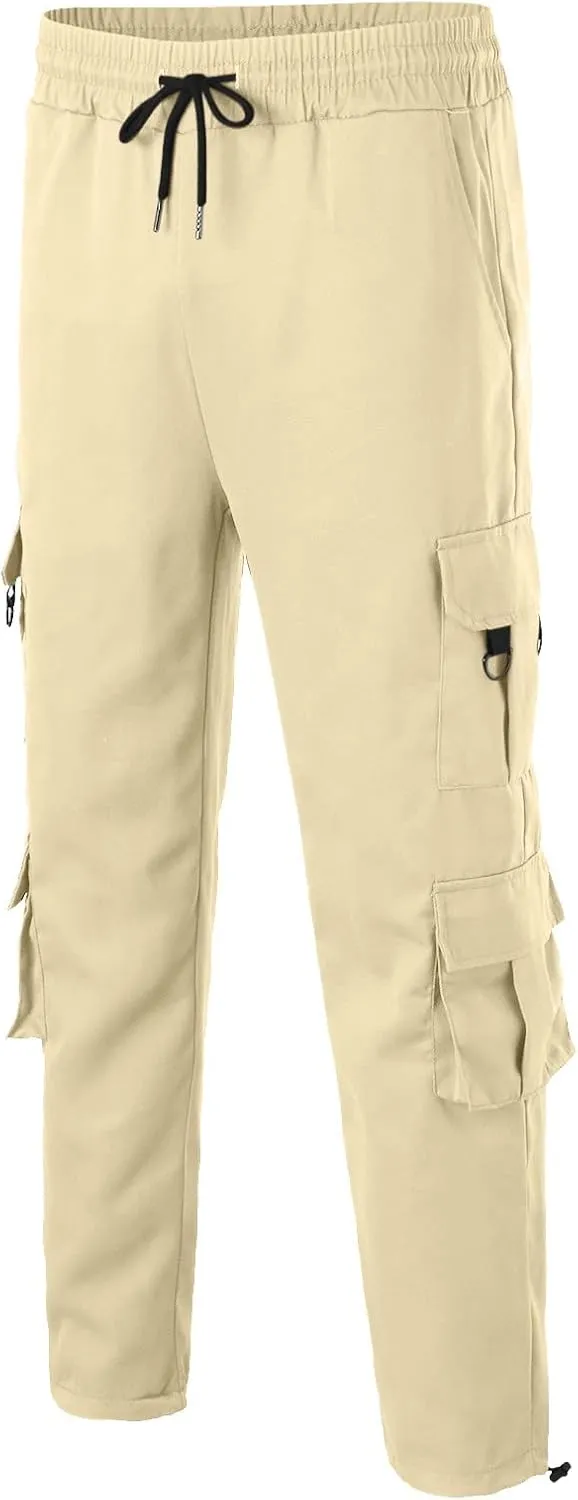 Mens Workout Cargo Sweatpants Pants Thermal Hiking Pants Men's Cargo Pants Lightweight Mens Work Pants Hiking Ripstop