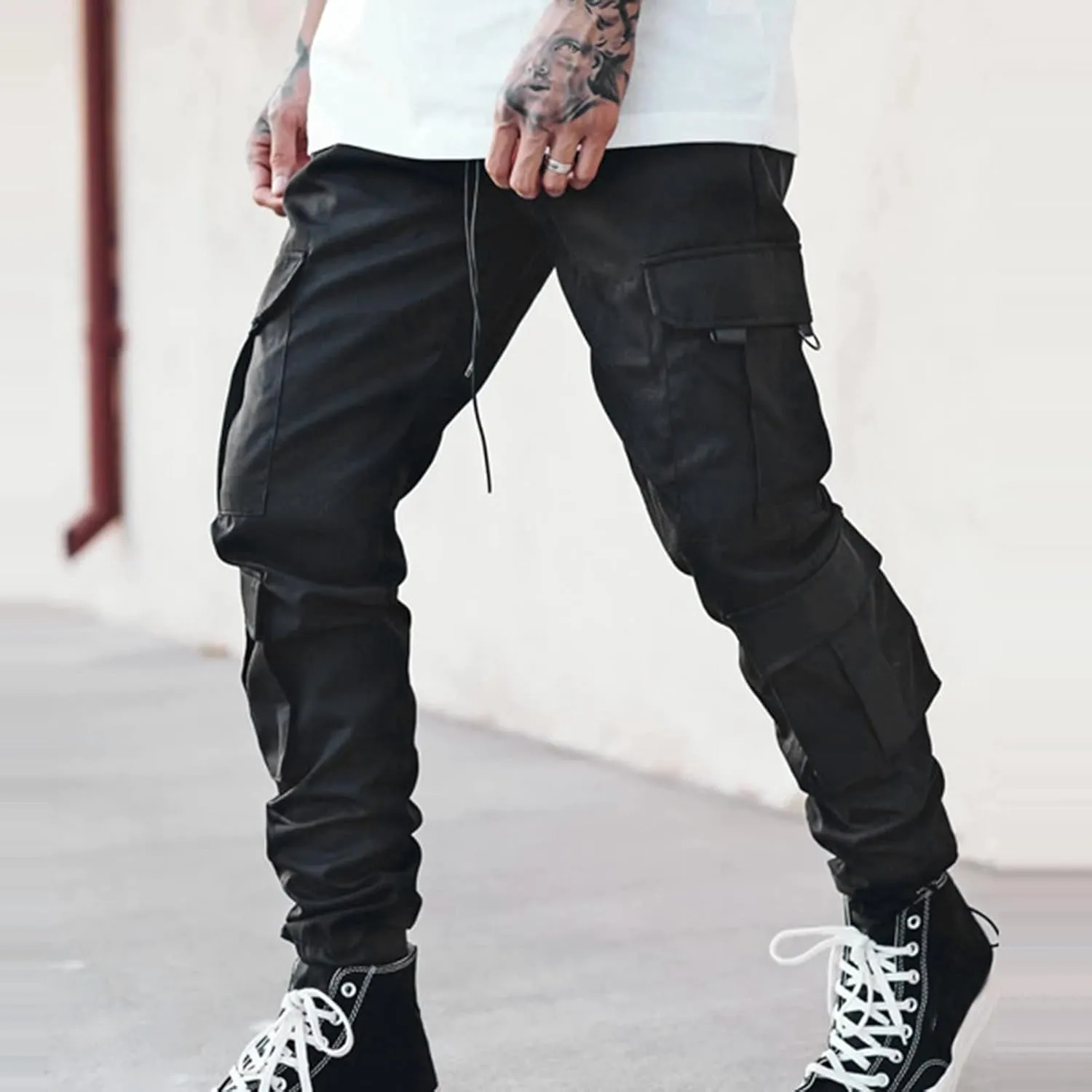 Mens Workout Cargo Sweatpants Pants Thermal Hiking Pants Men's Cargo Pants Lightweight Mens Work Pants Hiking Ripstop