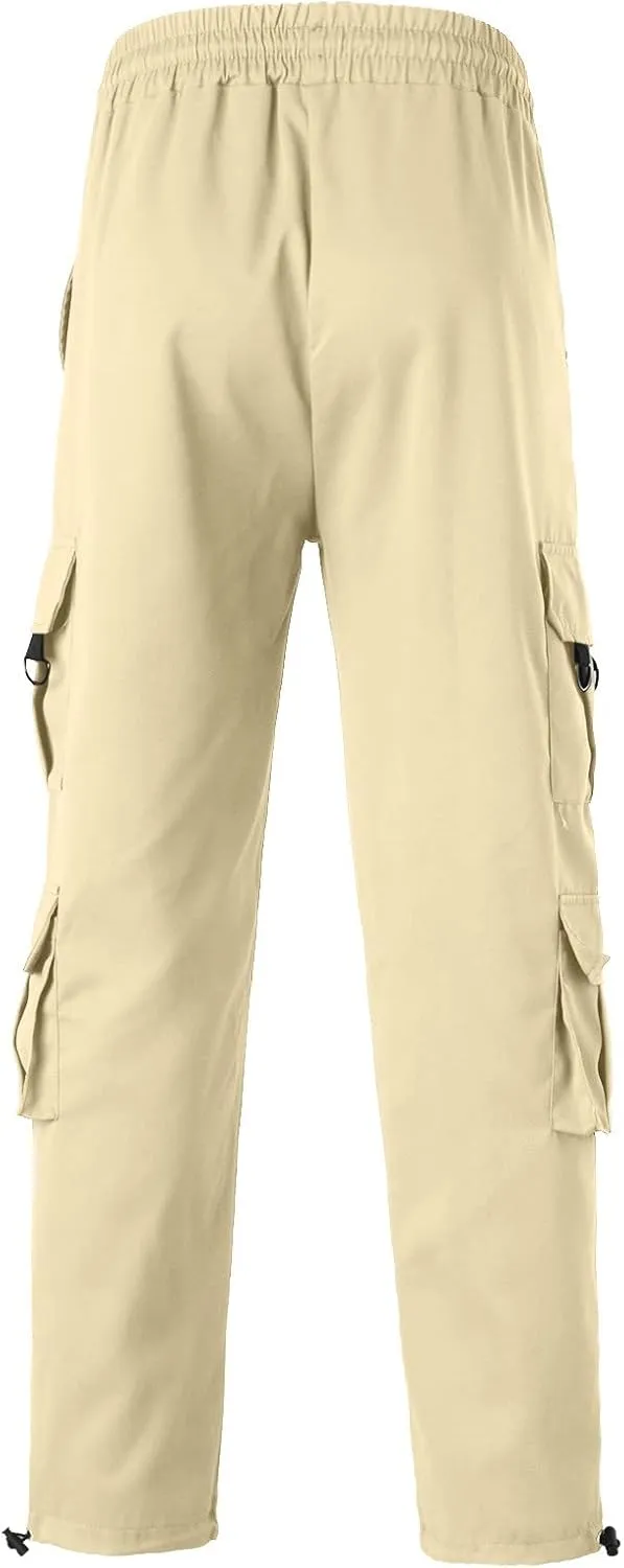 Mens Workout Cargo Sweatpants Pants Thermal Hiking Pants Men's Cargo Pants Lightweight Mens Work Pants Hiking Ripstop
