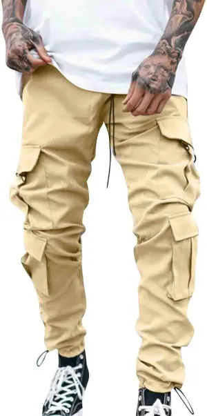 Mens Workout Cargo Sweatpants Pants Thermal Hiking Pants Men's Cargo Pants Lightweight Mens Work Pants Hiking Ripstop