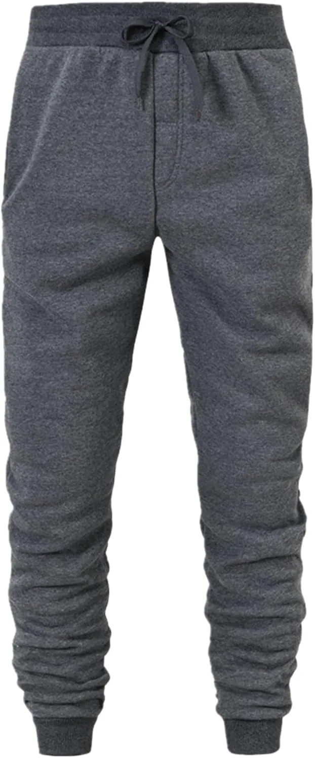 Mens Workout Cargo Sweatpants Training Tapered Sweatpants Men's Sweatpants Sweatpants Truck Fleece Lined with Elastic