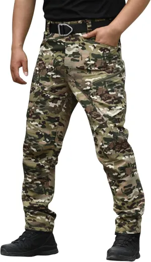 Military Camo Pants Men Stretch Army Ripstop Joggers with Pockets Wild Substantial Military Athletic Cargo Pants