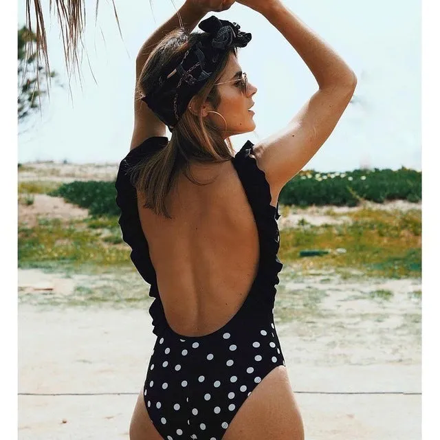 Minimalism Le 2019 Sexy Print Ruffle Bikinis