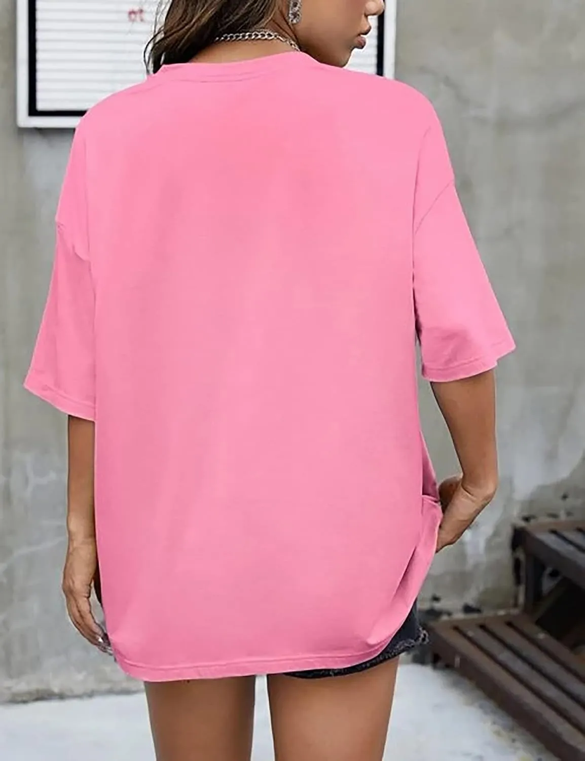 MISSACTIVER Womens Oversized Graphic Print T-Shirt Cartoon Drop Shoulder Short Sleeve Casual Graphics Tee Shirt
