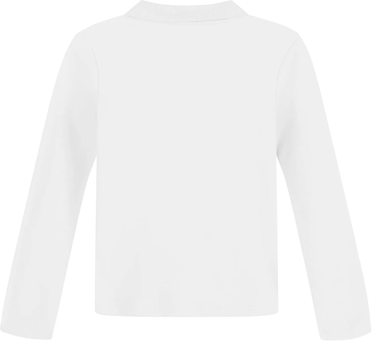 NAUTICA Girls' School Uniform Long Sleeve Polo Shirt, Button Closure, Comfortable & Breathable Fabric