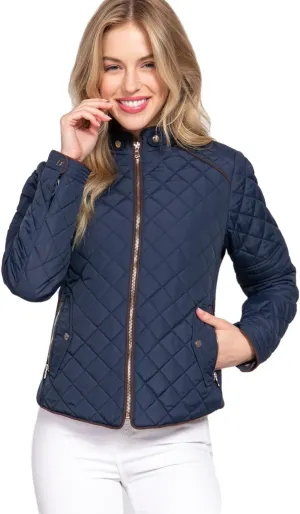 NE PEOPLE Womens Lightweight Quilted Zip Jacket (S-3XL)