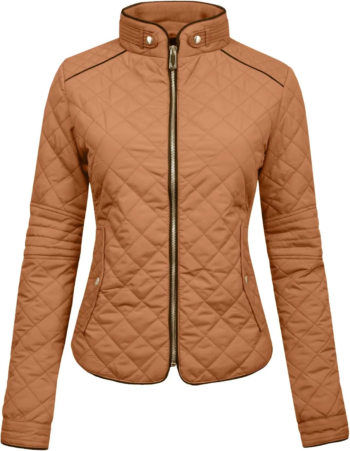 NE PEOPLE Womens Lightweight Quilted Zip Jacket (S-3XL)