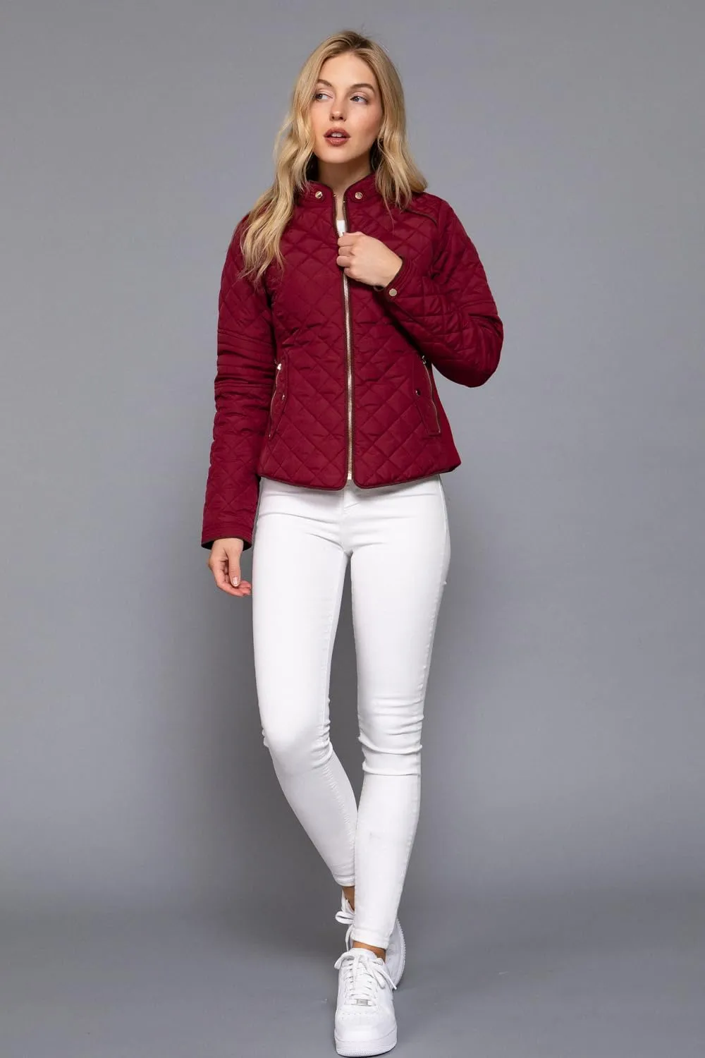 NE PEOPLE Womens Lightweight Quilted Zip Jacket (S-3XL)