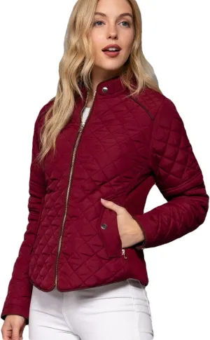 NE PEOPLE Womens Lightweight Quilted Zip Jacket (S-3XL)