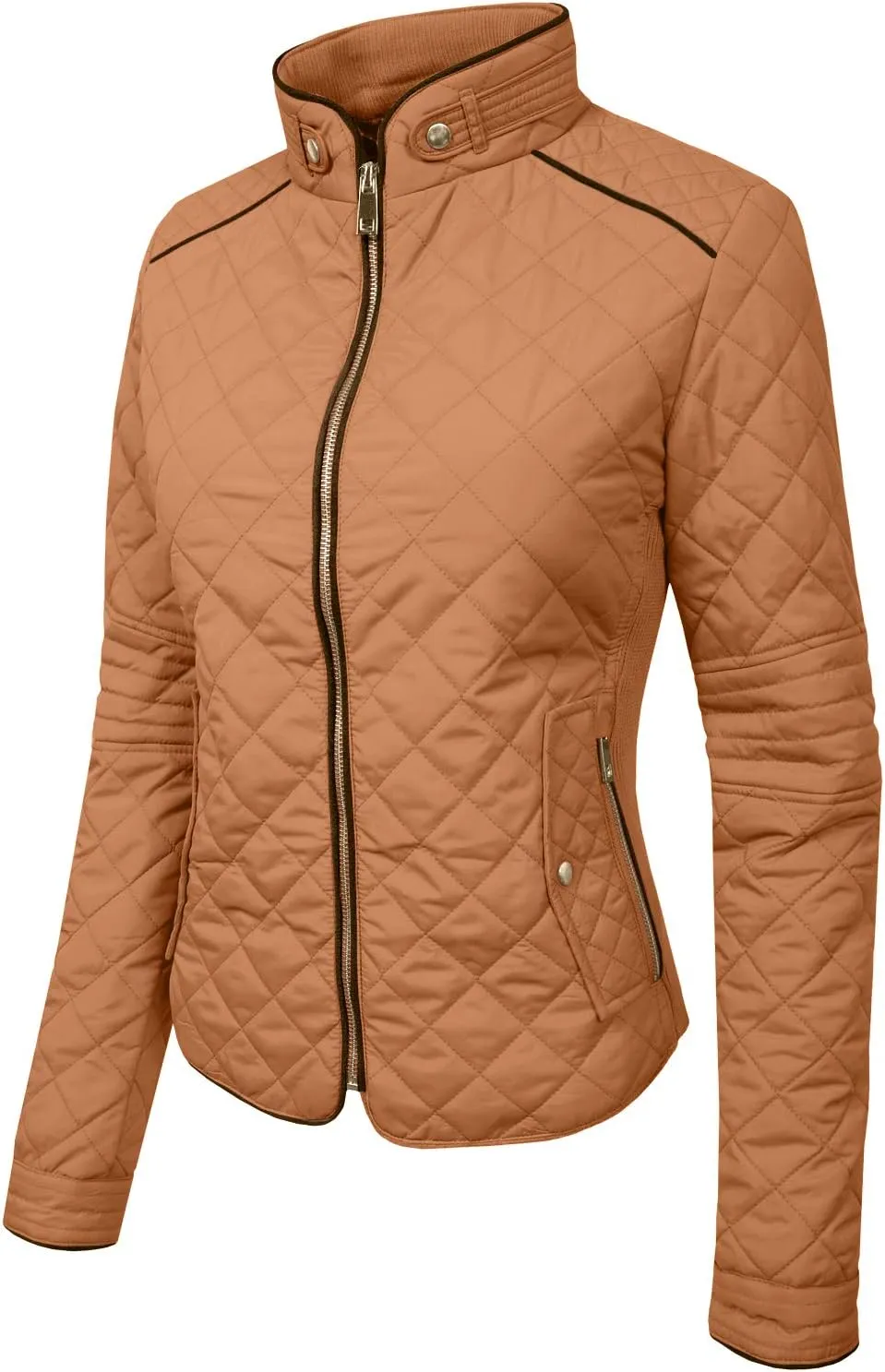 NE PEOPLE Womens Lightweight Quilted Zip Jacket (S-3XL)