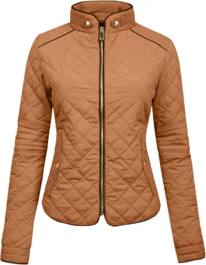 NE PEOPLE Womens Lightweight Quilted Zip Jacket (S-3XL)