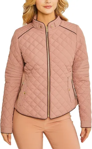 NE PEOPLE Womens Lightweight Quilted Zip Jacket (S-3XL)