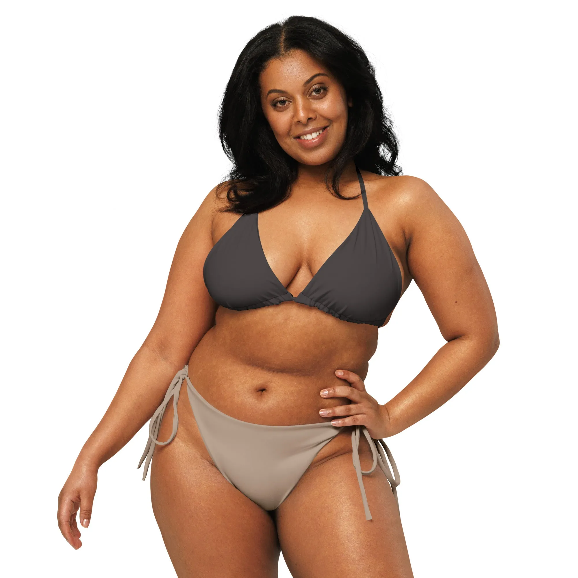 Non-Binary Solid String Bikini Top