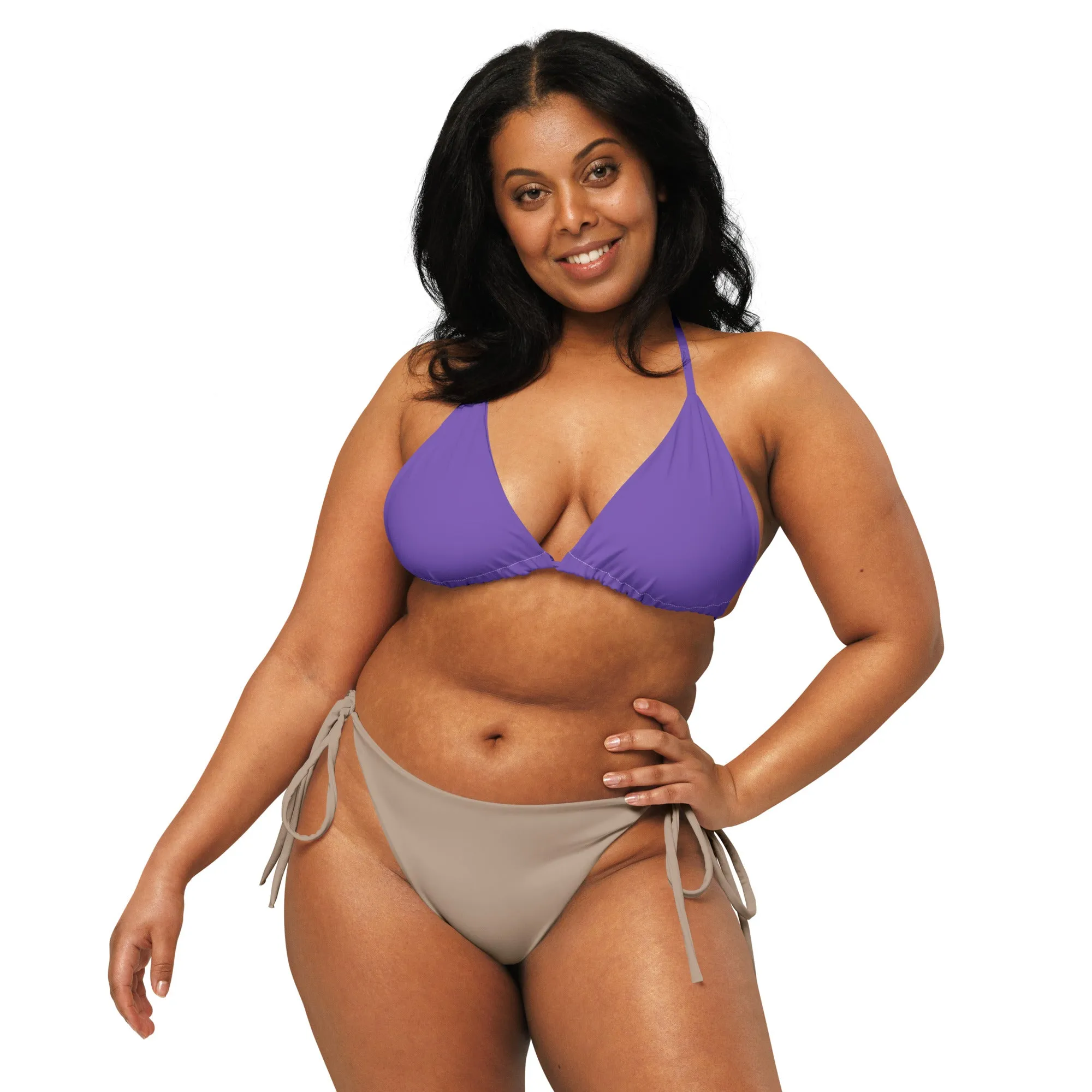 Non-Binary Solid String Bikini Top