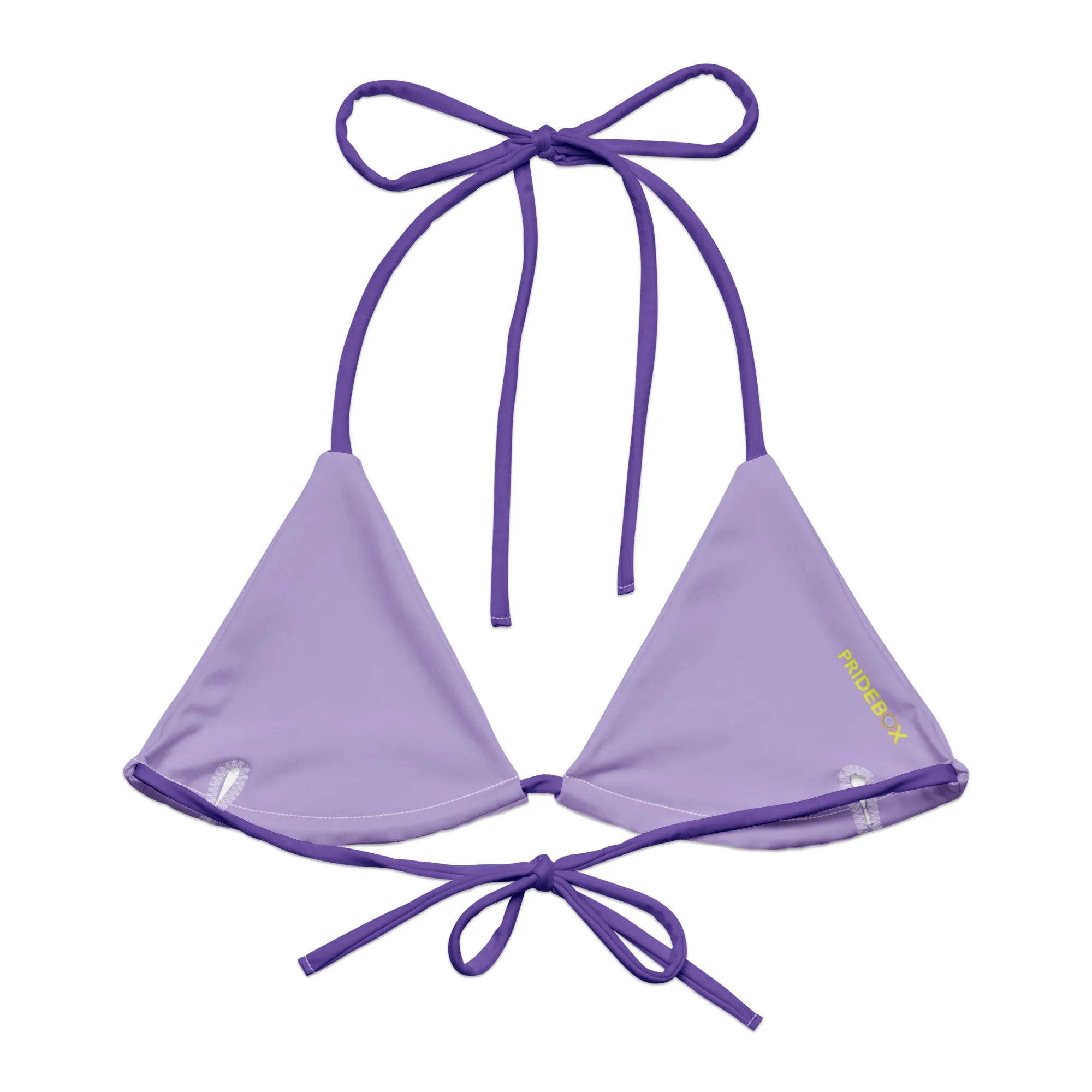 Non-Binary Solid String Bikini Top